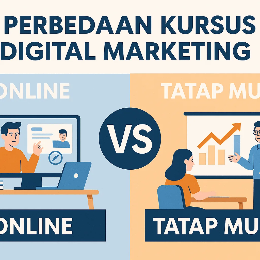Perbedaan Kursus Digital Marketing Online vs Offline Perbedaan Kursus Digital Marketing Online vs Offline