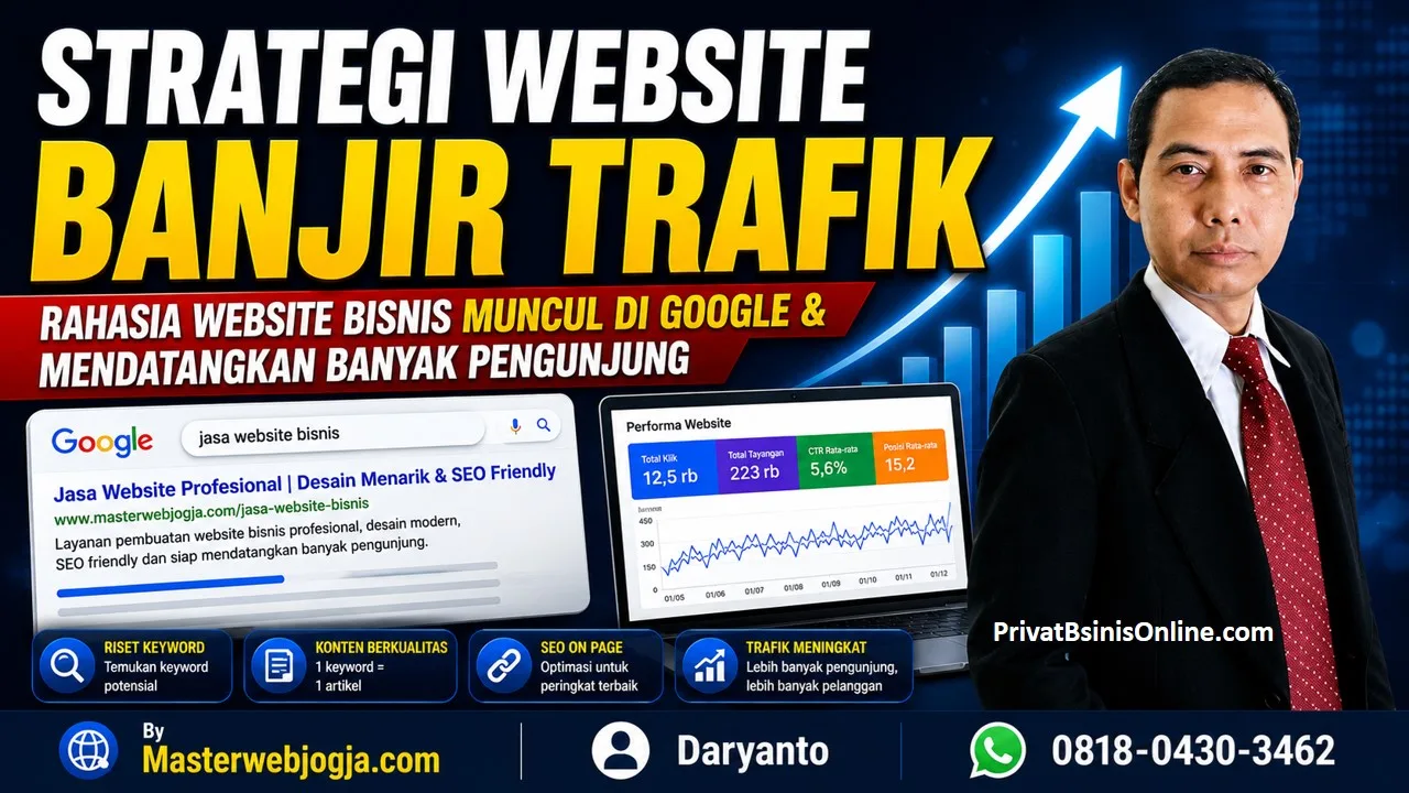 strategi website banjir trafik